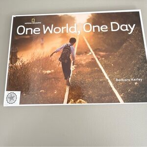 National Geographic One World One Day Barbara Kerley Hardcover Like New
